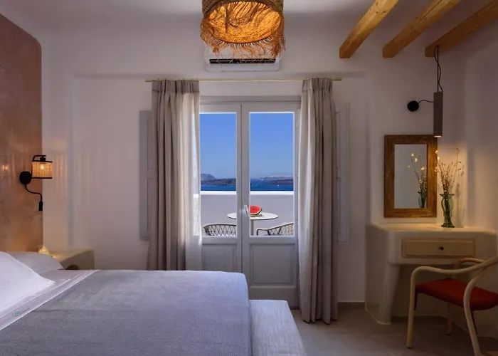 Villa Splendid Santorini Vista 3 Bedrooms Private Pool & Bath