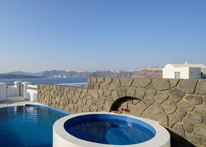 Splendid Santorini Vista 3 Bedrooms Private Pool & Bath *