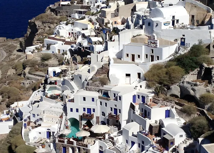 Splendid Santorini Vista 3 Bedrooms Private Pool & Bath Villa Akrotírion