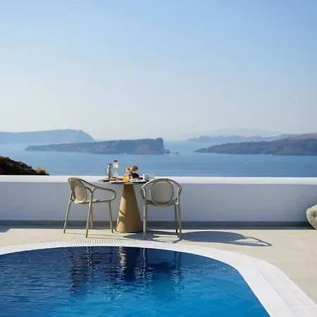 Splendid Santorini Vista 3 Bedrooms Private Pool & Bath Akrotírion